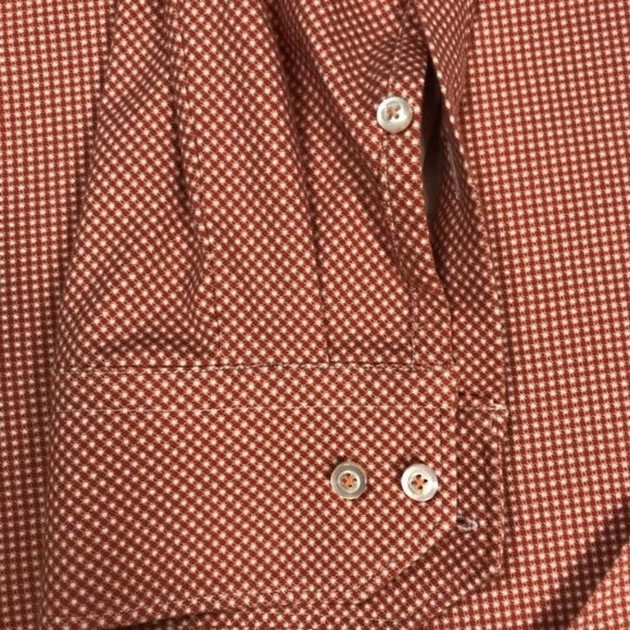 Emanuel Berg Shirt Mens L/XL 17 Red White Modern Fit Stretch Button Up Dress - Picture 11 of 11